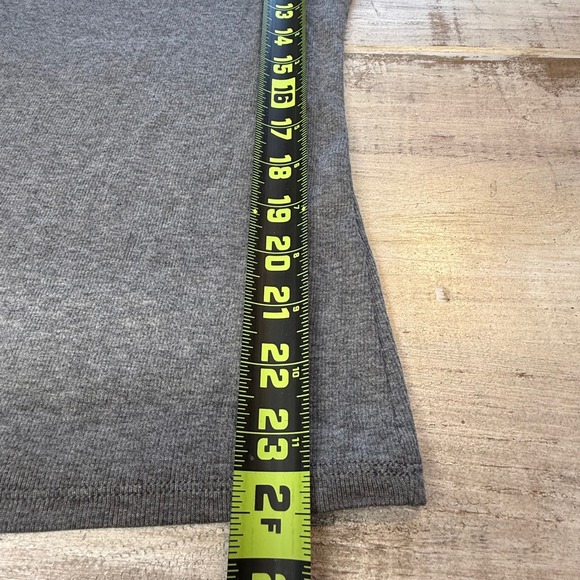 GUESS Grey Ribbed Mock Neck Cutout Long Sleeve Top Women's Size M - Picture 7 of 9